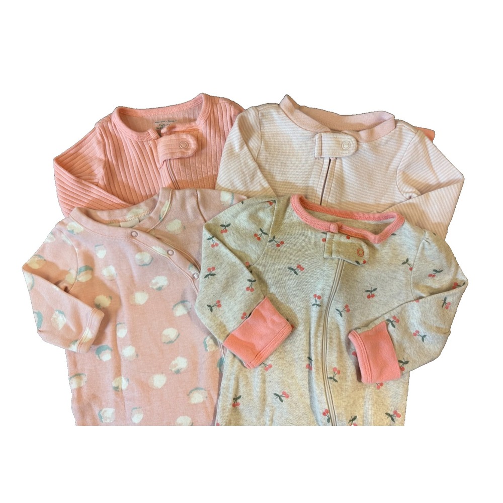 Baby Girl Sleepers Newborn Lot Sleep N Play Rompers Footies Bundle 1 PC Outfits